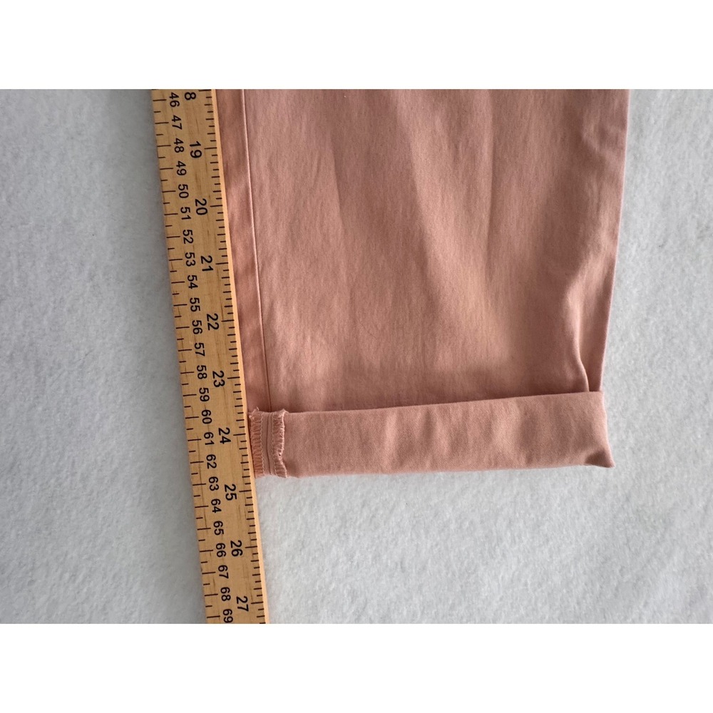 Talbots Womens Salmon Pink Cuffed Ankle Chino Pants Size 8 NWT 41135955 - Picture 7 of 8